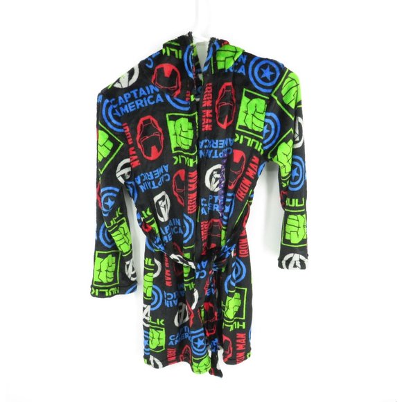 Marvel Avengers Pajama Set & Robe Kids Fleece Size 6 NWOT - Picture 6 of 7